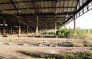 Reste des Bahnpostamtes Leipzig